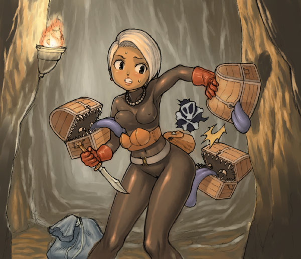 thief and cannibox (dragon quest and 1 more) drawn by maagori