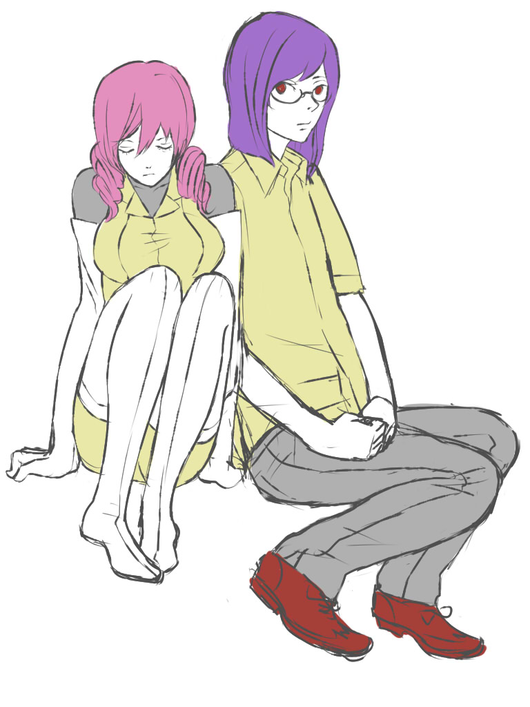 tieria erde and feldt grace (gundam and 1 more) drawn by kiiro_(pixiv_254935)