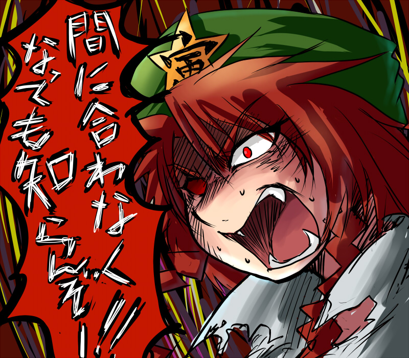 hong meiling (touhou) drawn by tora_(trampjing)