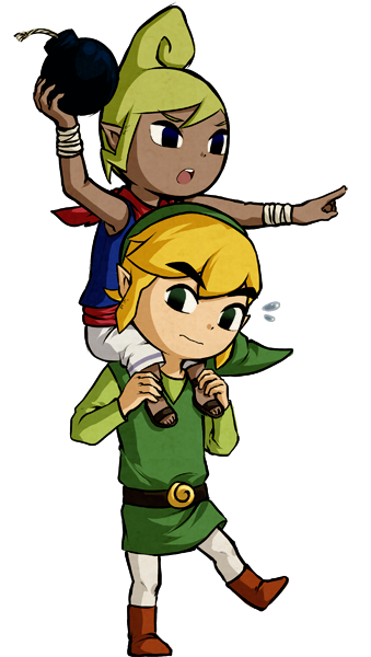 link, toon link, and tetra (the legend of zelda and 1 more) drawn by snow-bunnii