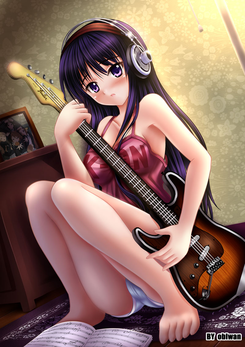 akiyama mio (k-on! and 1 more) drawn by obiwan