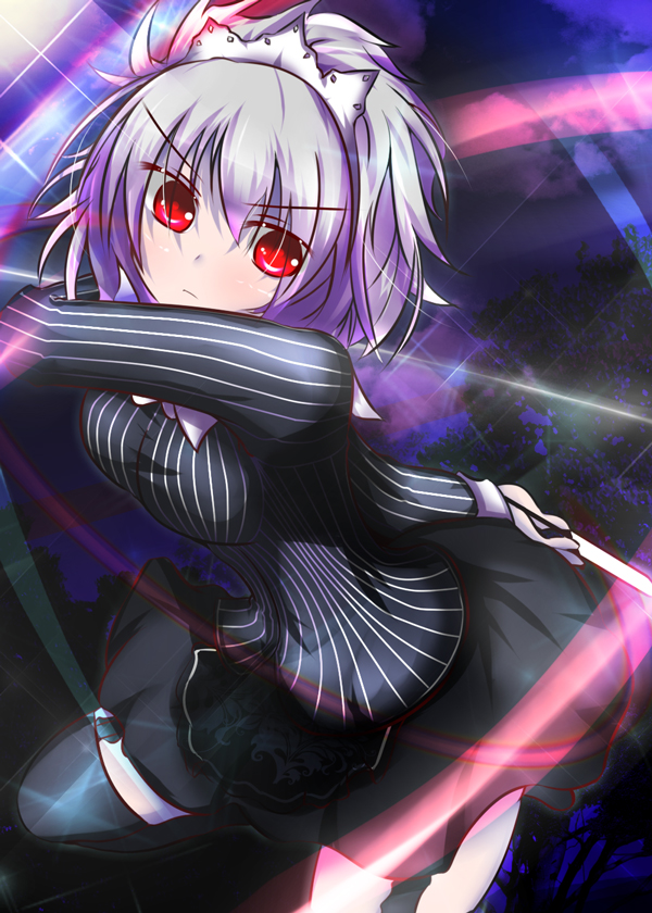 izayoi sakuya (touhou and 2 more) drawn by nagii_yuki
