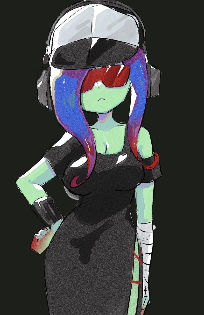 dedf1sh (splatoon and 4 more) drawn by veryfatbigcat
