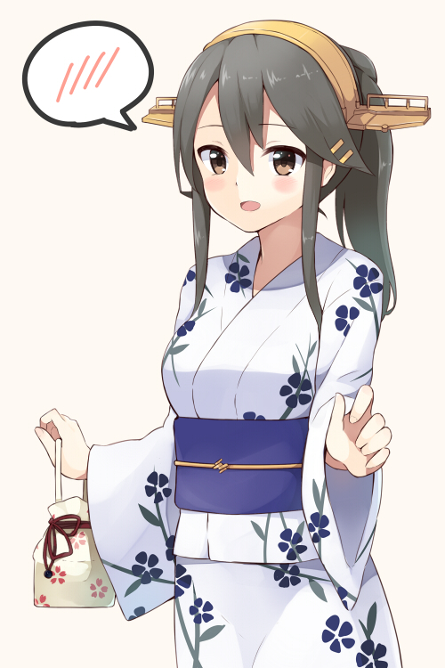 haruna and haruna kai ni (kantai collection) drawn by sui_(tsuruhibiki)