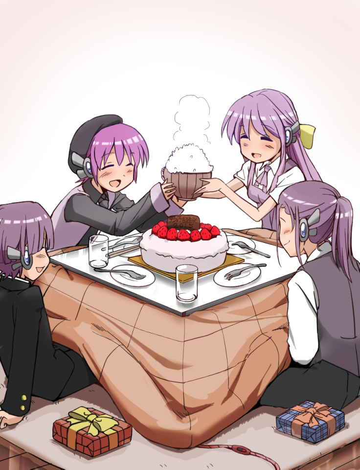 utane uta, utane oto, defosuke, and defota (utau) drawn by eichi1219