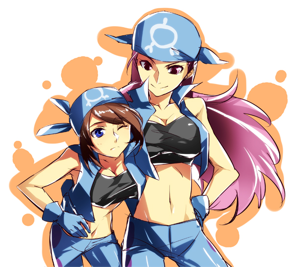 may and shelly (pokemon and 1 more) drawn by yomo_(ym)
