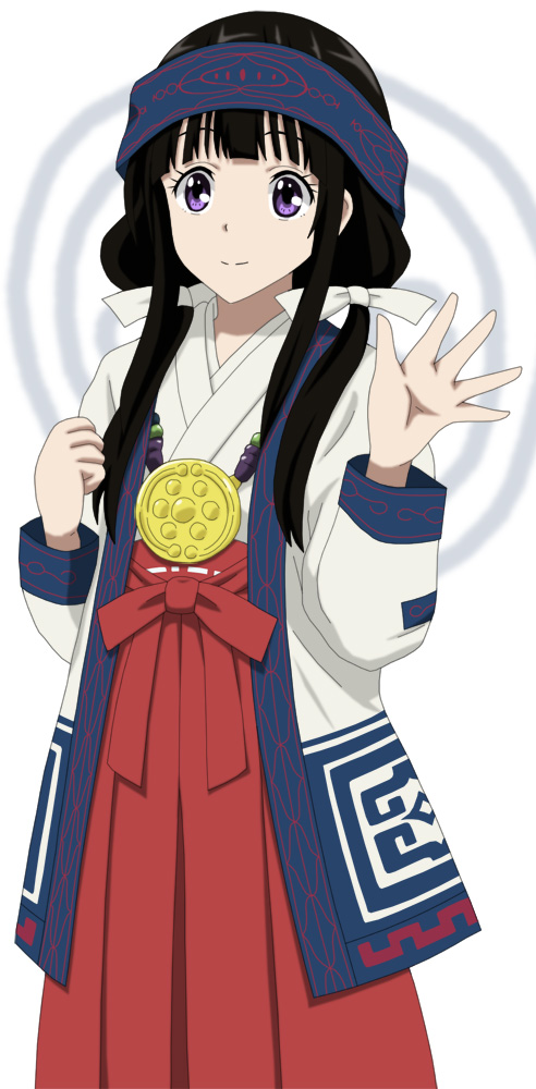 chitanda eru and amayadori machi (hyouka and 1 more) drawn by cp9a