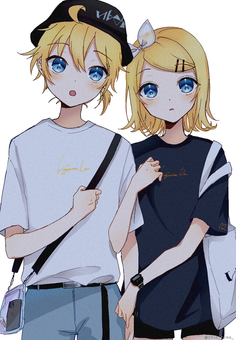 kagamine rin and kagamine len (vocaloid) drawn by tono_kabeuchi