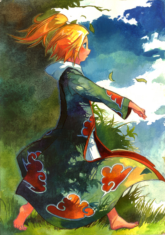 deidara (naruto and 1 more) drawn by shouyu_senbei