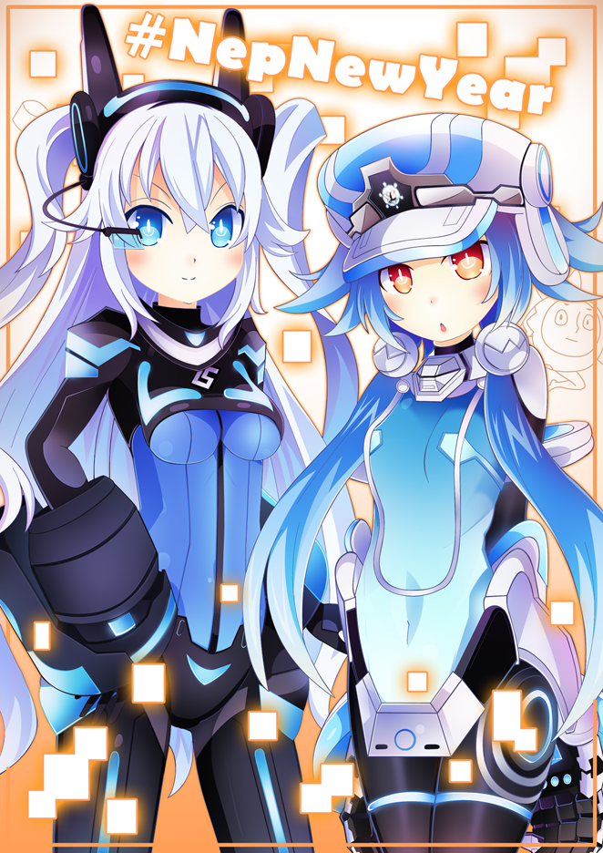black heart, white heart, next white, and next black (neptune and 1 more) drawn by sapusakti