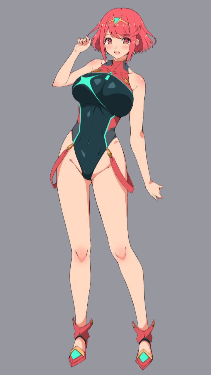 pyra (xenoblade chronicles and 1 more) drawn by f_1chan
