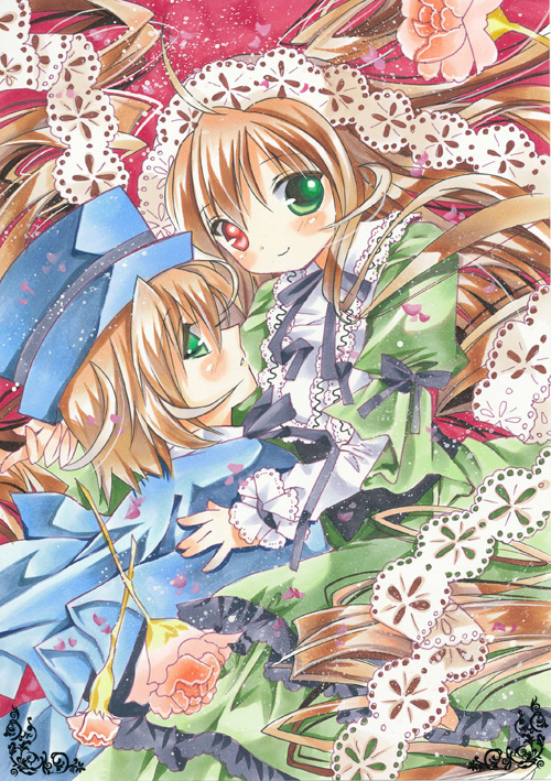 suiseiseki and souseiseki (rozen maiden) drawn by shoukichi_usagi