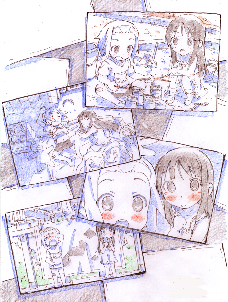 akiyama mio and tainaka ritsu (k-on!) drawn by katakuri