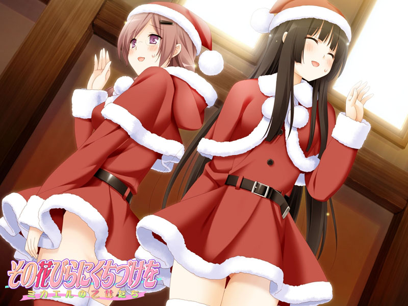 kitajima kaede and kirishima shizuku (sono hanabira ni kuchizuke wo) drawn by kani_biimu
