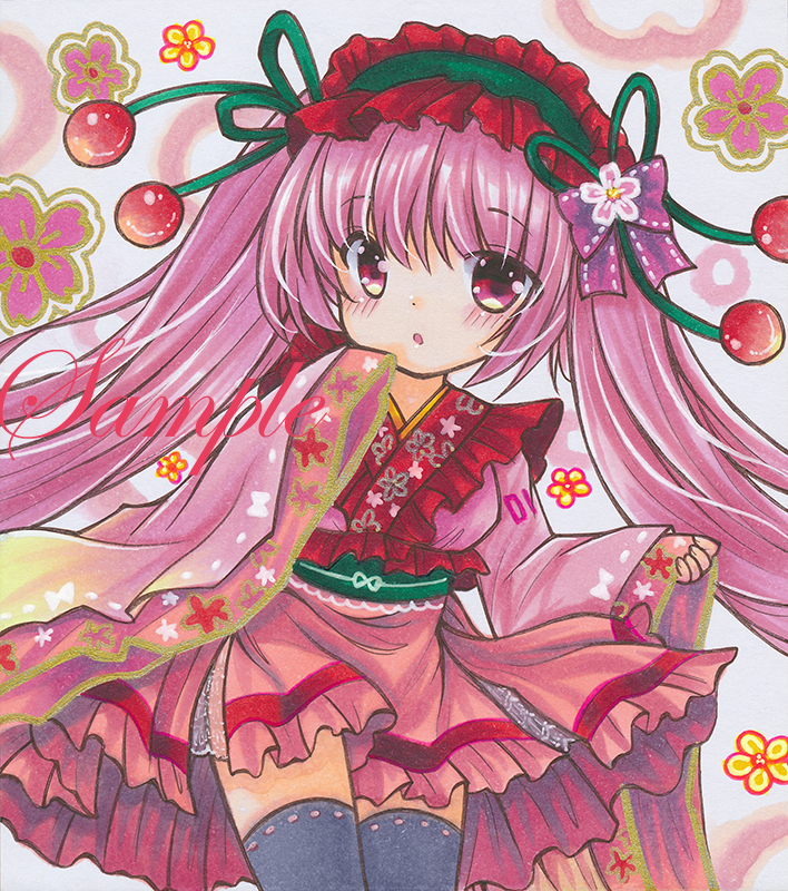 hatsune miku and sakura miku (vocaloid) drawn by rui_(sugar3)