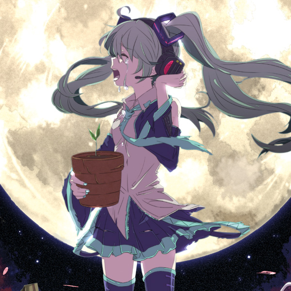 hatsune miku (vocaloid and 1 more) drawn by mattie