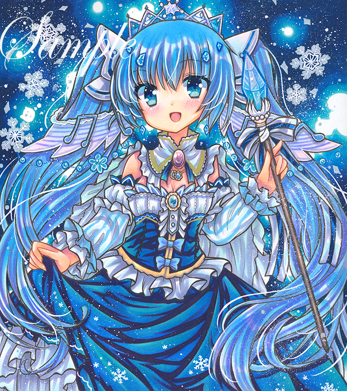 hatsune miku and yuki miku (vocaloid) drawn by rui_(sugar3)