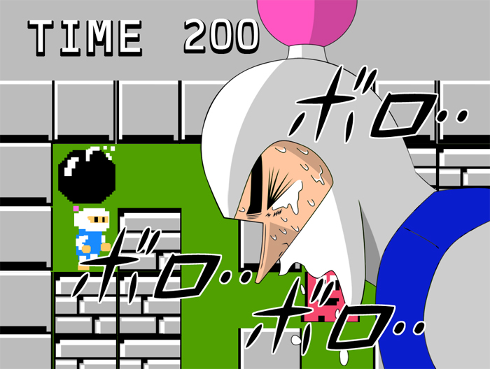 itou kaiji and white bomberman (kaiji and 1 more) drawn by d-max