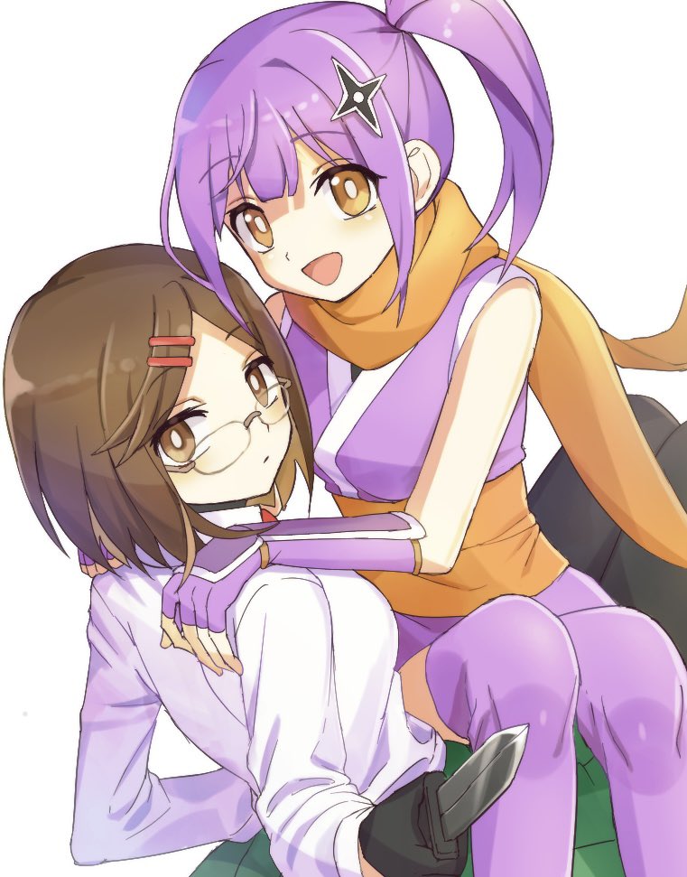 kusagakure satoko and koga konoha (ninja to koroshiya no futarigurashi) drawn by worupenta