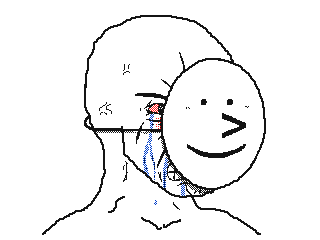 wojak and crying wojak (4chan) drawn by keke_(kokorokeke)
