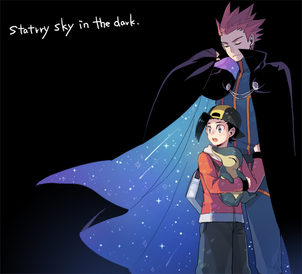 ethan, cyndaquil, and lance (pokemon and 1 more) drawn by xichii
