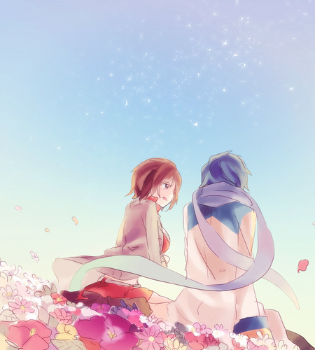 kaito and meiko (vocaloid) drawn by akiyoshi_(tama-pete)