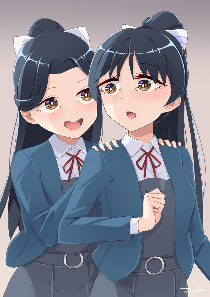 hazuki ren and hazuki hana (love live! and 1 more) drawn by akisaka_akira