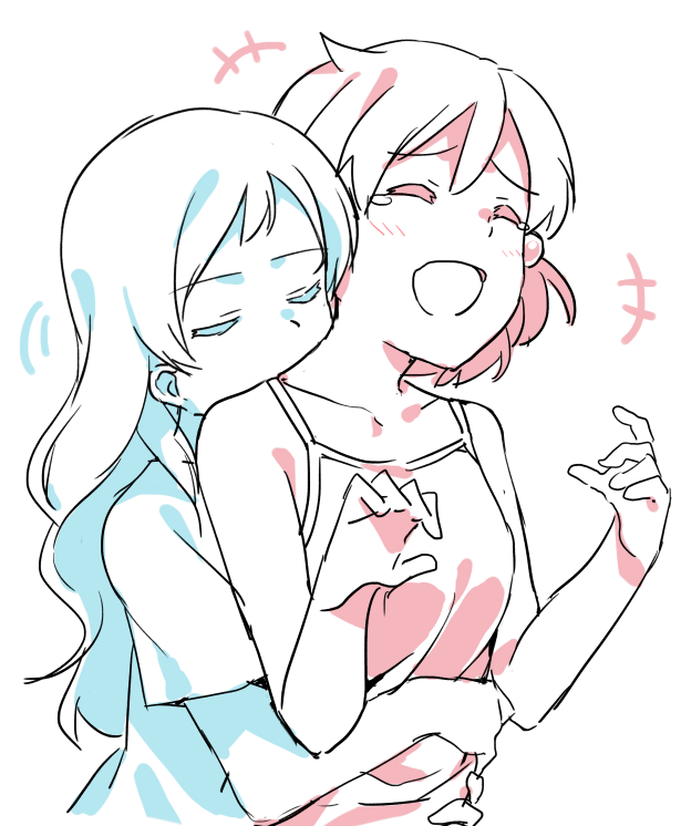 kitazawa shiho and yabuki kana (idolmaster and 1 more) drawn by 7zu7