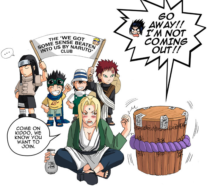 uzumaki naruto, uchiha sasuke, tsunade, hyuuga neji, gaara, and 2 more (naruto) drawn by risachantag