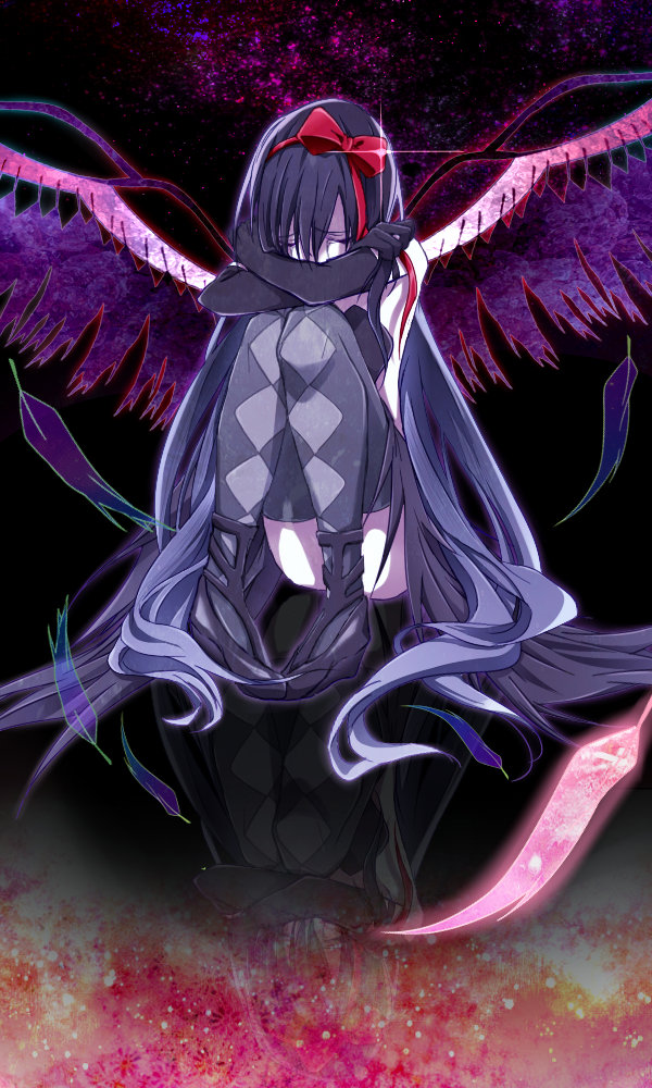 akemi homura and akuma homura (mahou shoujo madoka magica and 1 more) drawn by lailu