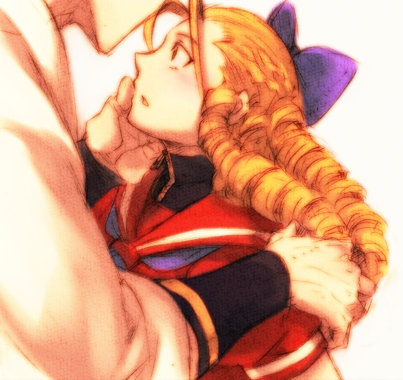 kanzuki karin and geese howard (street fighter and 3 more) drawn by itkz_(silentknight)