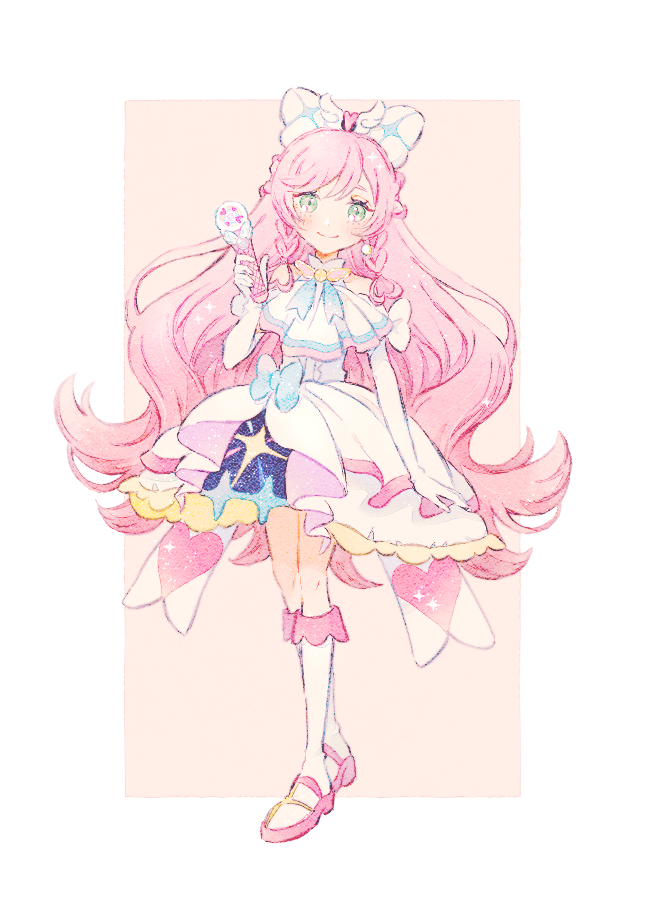 nijigaoka mashiro and cure prism (precure and 1 more) drawn by ryokuno_green