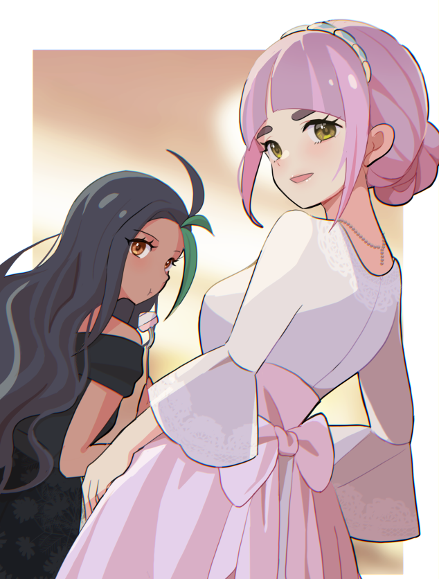 nemona and lacey (pokemon and 1 more) drawn by mizuiro123