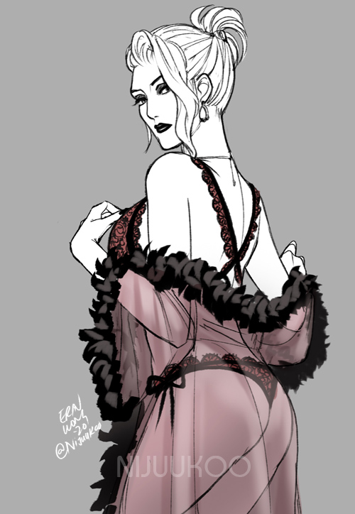 scarlet (final fantasy and 2 more) drawn by nijuuni
