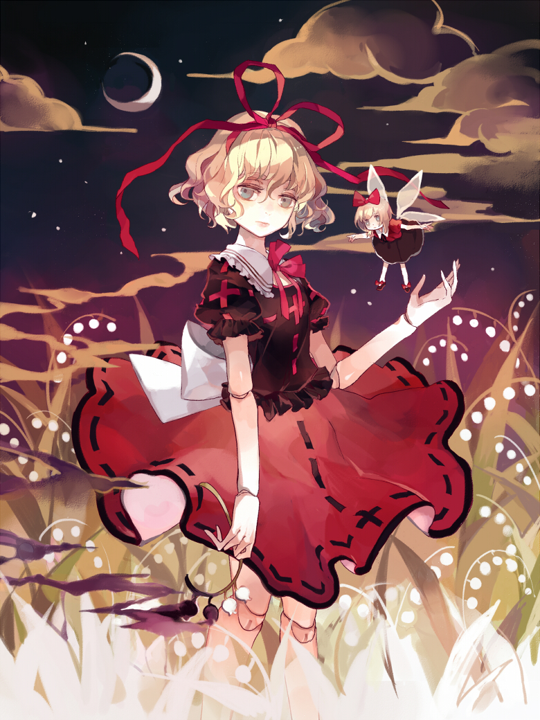 medicine melancholy and su-san (touhou) drawn by clea_(geee13)
