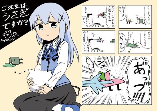 kafuu chino and tippy (gochuumon wa usagi desu ka?) drawn by nyaromeron