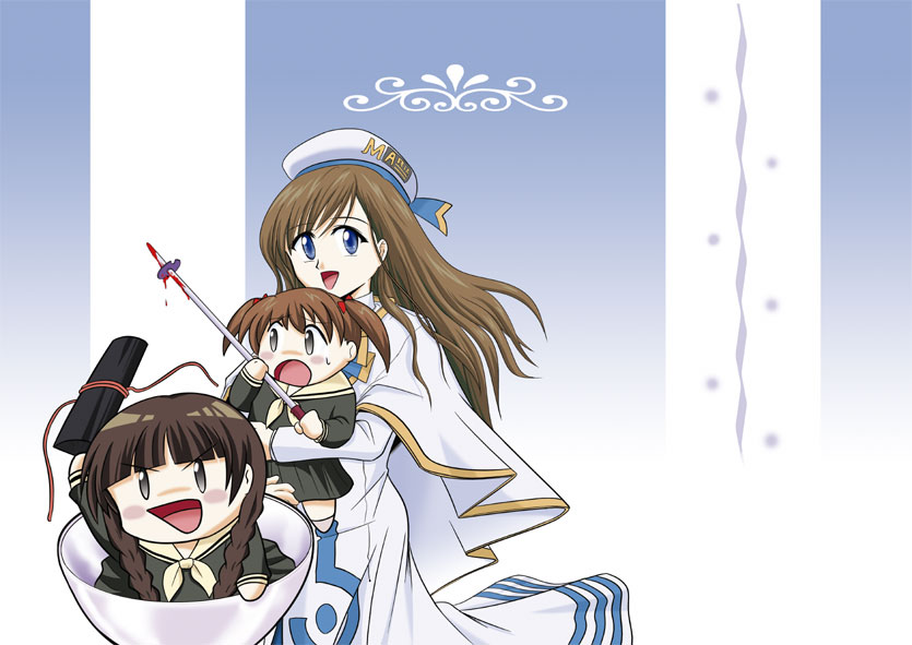 fukuzawa yumi, toudou shimako, and shimazu yoshino (maria-sama ga miteru and 1 more) drawn by gichou