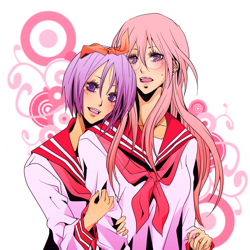 hiiragi tsukasa and takara miyuki (lucky star) drawn by saori_kudou