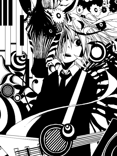 hatsune miku (vocaloid and 1 more) drawn by zuinou