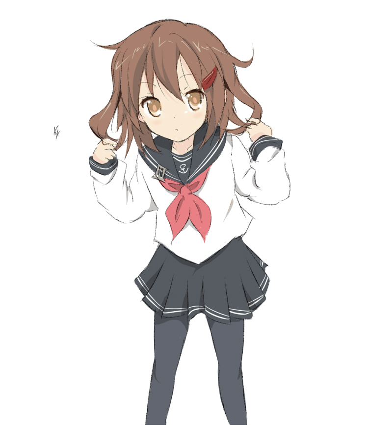 ikazuchi (kantai collection) drawn by core_(mayomayo)