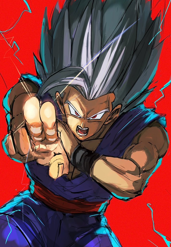 son gohan and gohan beast (dragon ball and 2 more) drawn by haihunn58