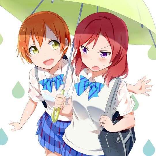 nishikino maki and hoshizora rin (love live! and 1 more) drawn by gotyou