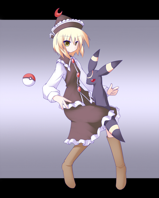 lunasa prismriver and umbreon (touhou and 1 more) drawn by miyo_(miyomiyo01)