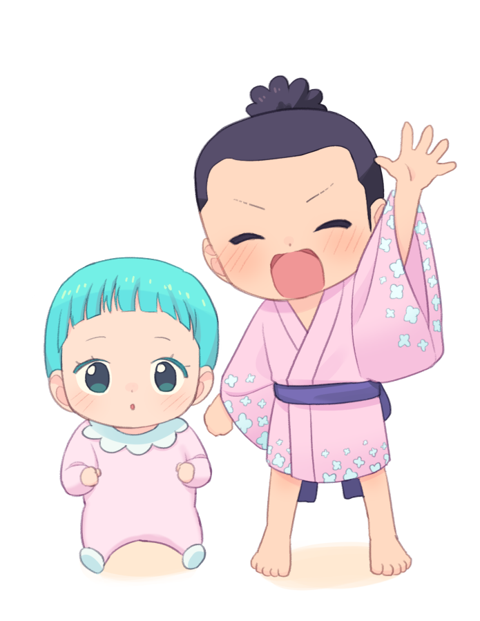 kouzuki momonosuke and kouzuki hiyori (one piece) drawn by hasami_(hasami25)