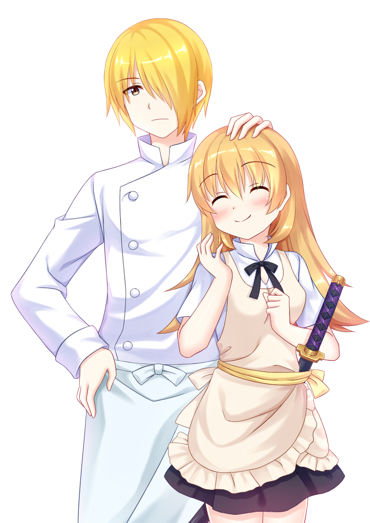 todoroki yachiyo and satou jun (working!!) drawn by kitsuneco
