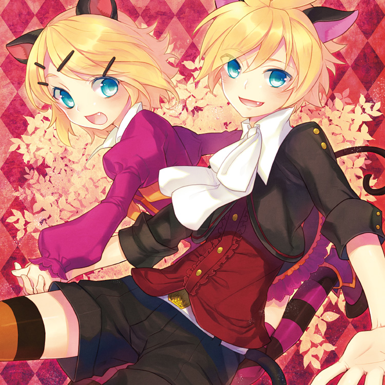 kagamine rin and kagamine len (vocaloid) drawn by renta_(deja-vu)