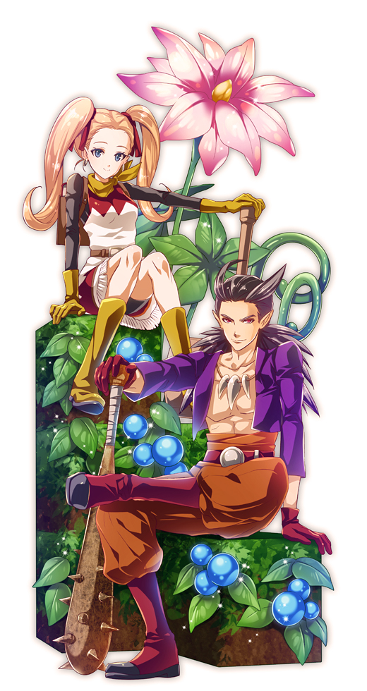 sidoh and female builder (dragon quest and 1 more) drawn by tzgn