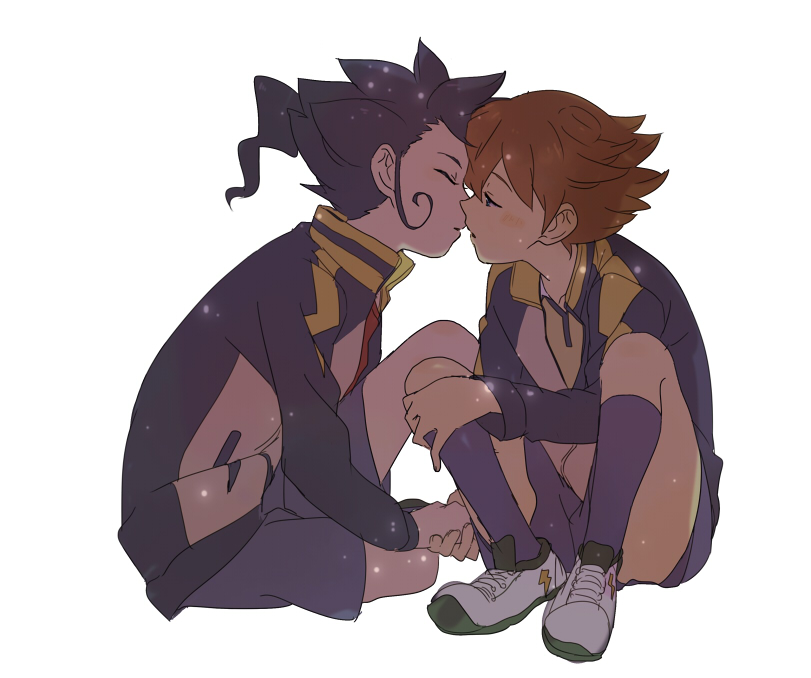 matsukaze tenma and tsurugi kyousuke (inazuma eleven and 1 more) drawn by mezashi_(mezasi)