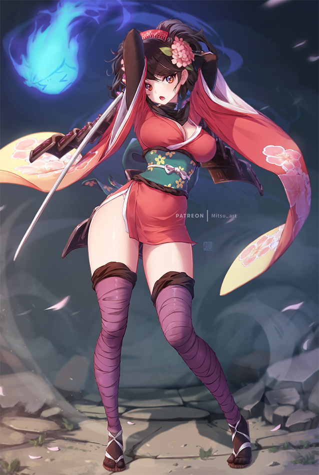 momohime (oboro muramasa) drawn by mitsu_(mitsu_art)