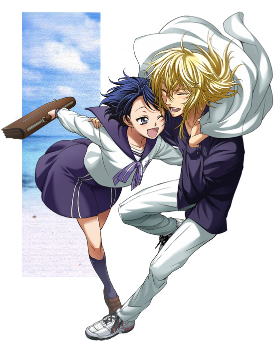hirakoba rin and tsujimoto ayaka (tennis no ouji-sama and 1 more) drawn by chikariya